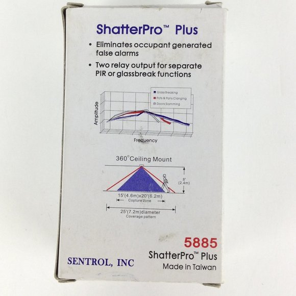 GE Sentrol ShatterPro Plus Motion Sensor Security - Picture 6 of 9